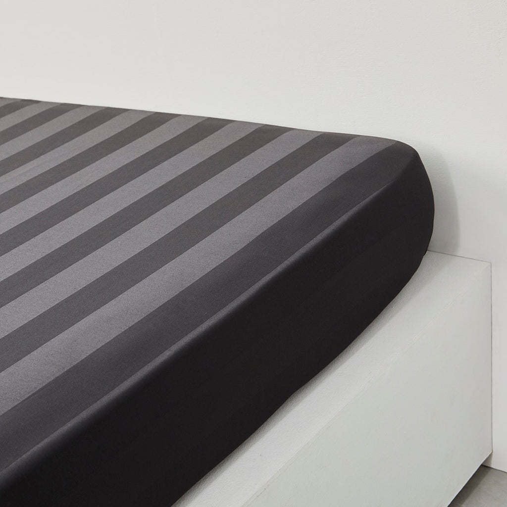 Prestige - Satin Fitted Sheet - Grey