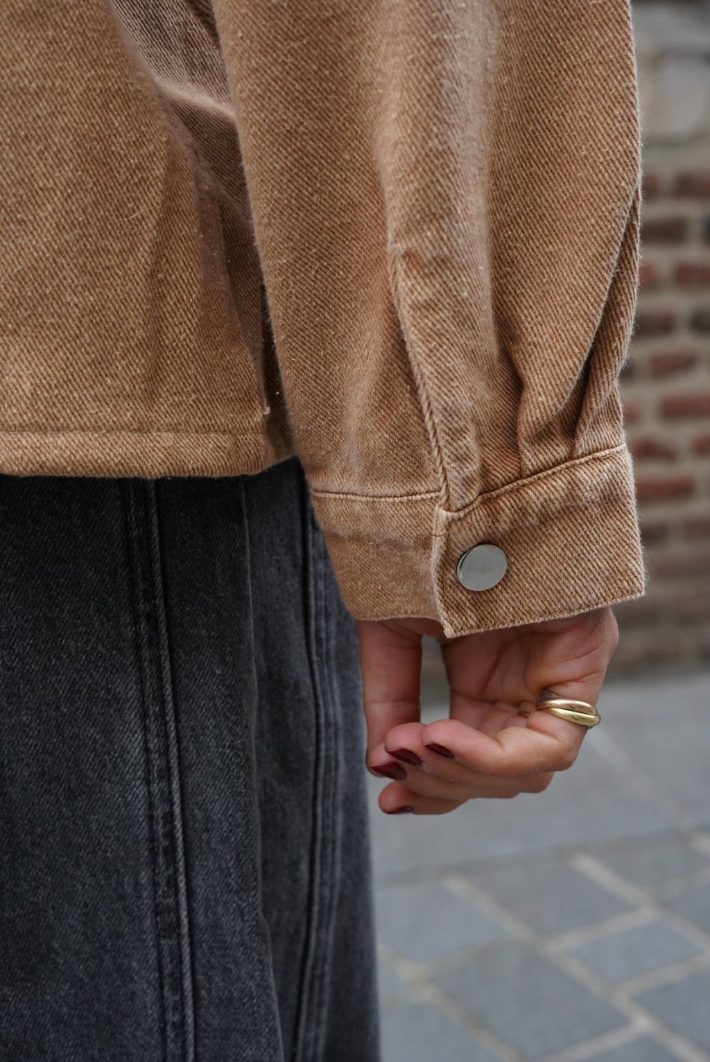 Laura Camel Denim Smock