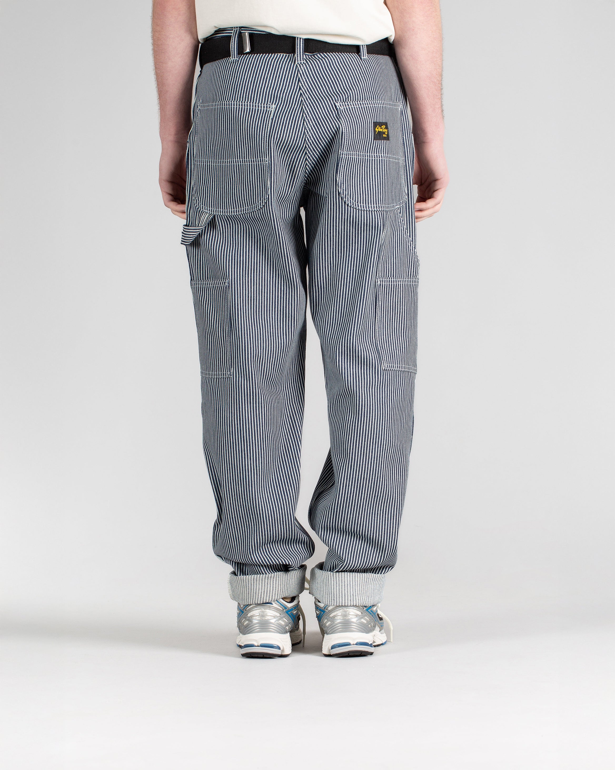 Pantalón de pintor de los años 80 - Rayas de nogal