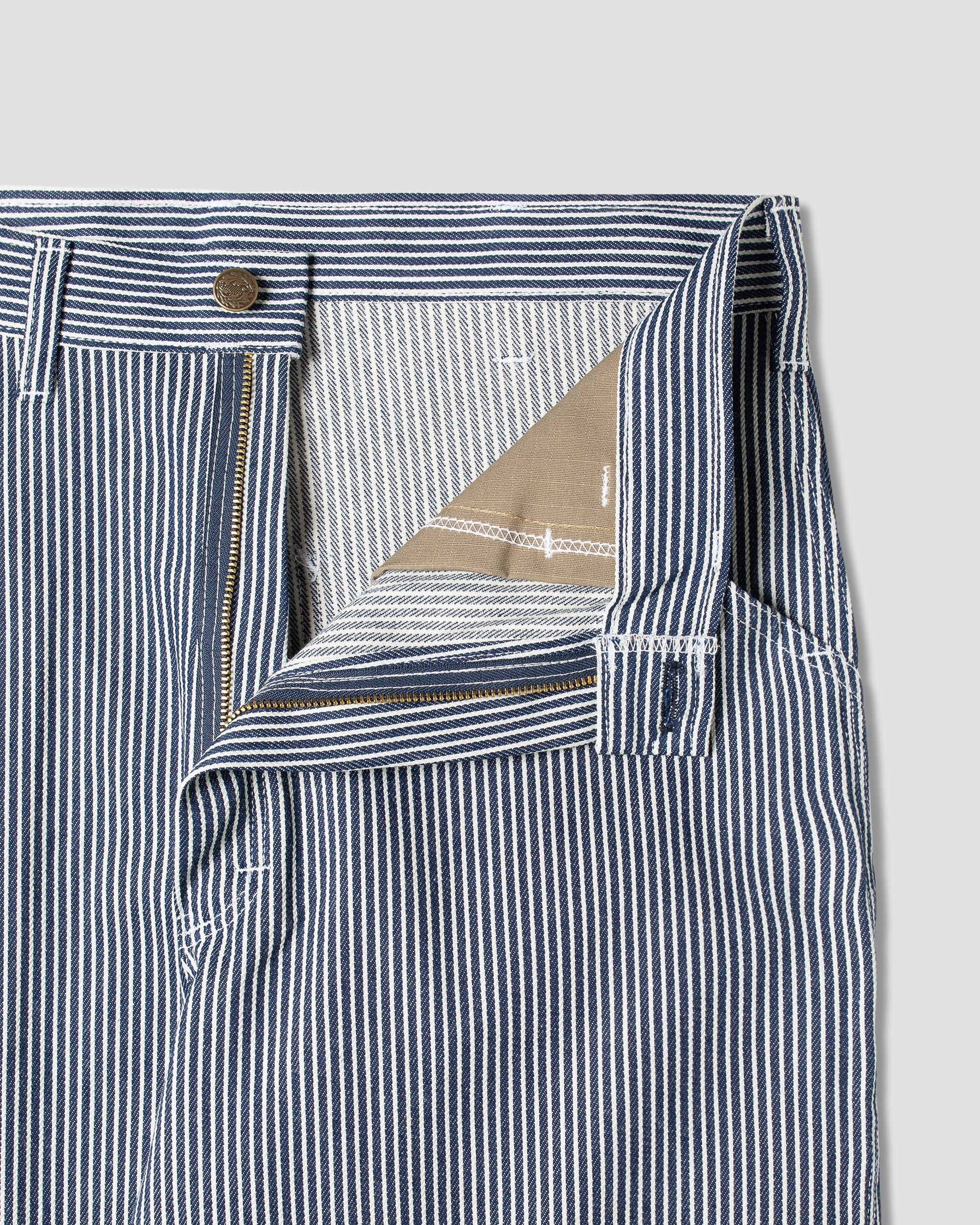 Pantalón de pintor de los años 80 - Rayas de nogal
