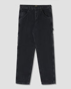 Pantalón pintor de los años 80 - Denim negro lavado a la piedra