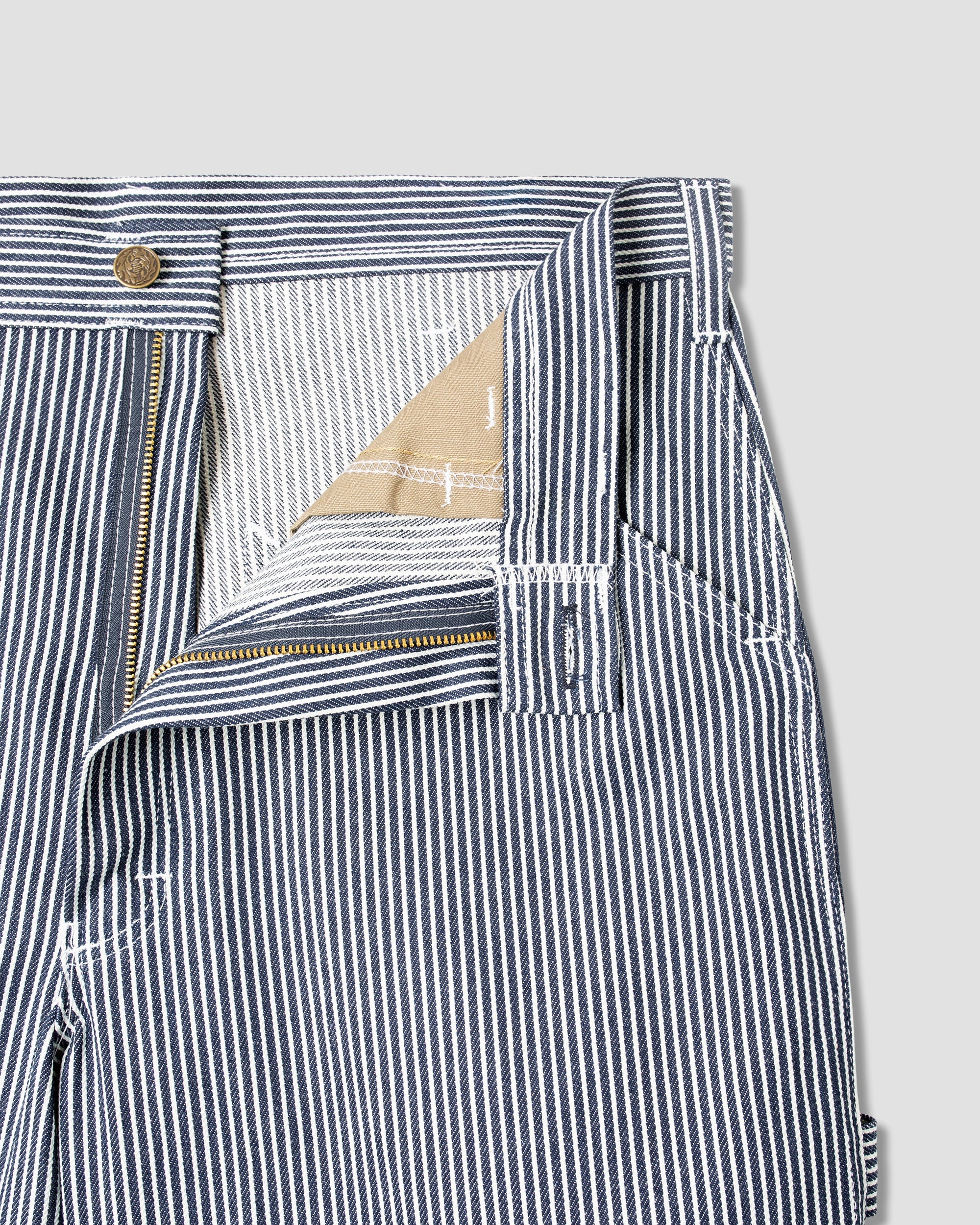 Pantalones cortos de pintor de los años 80 - Hickory Stripe