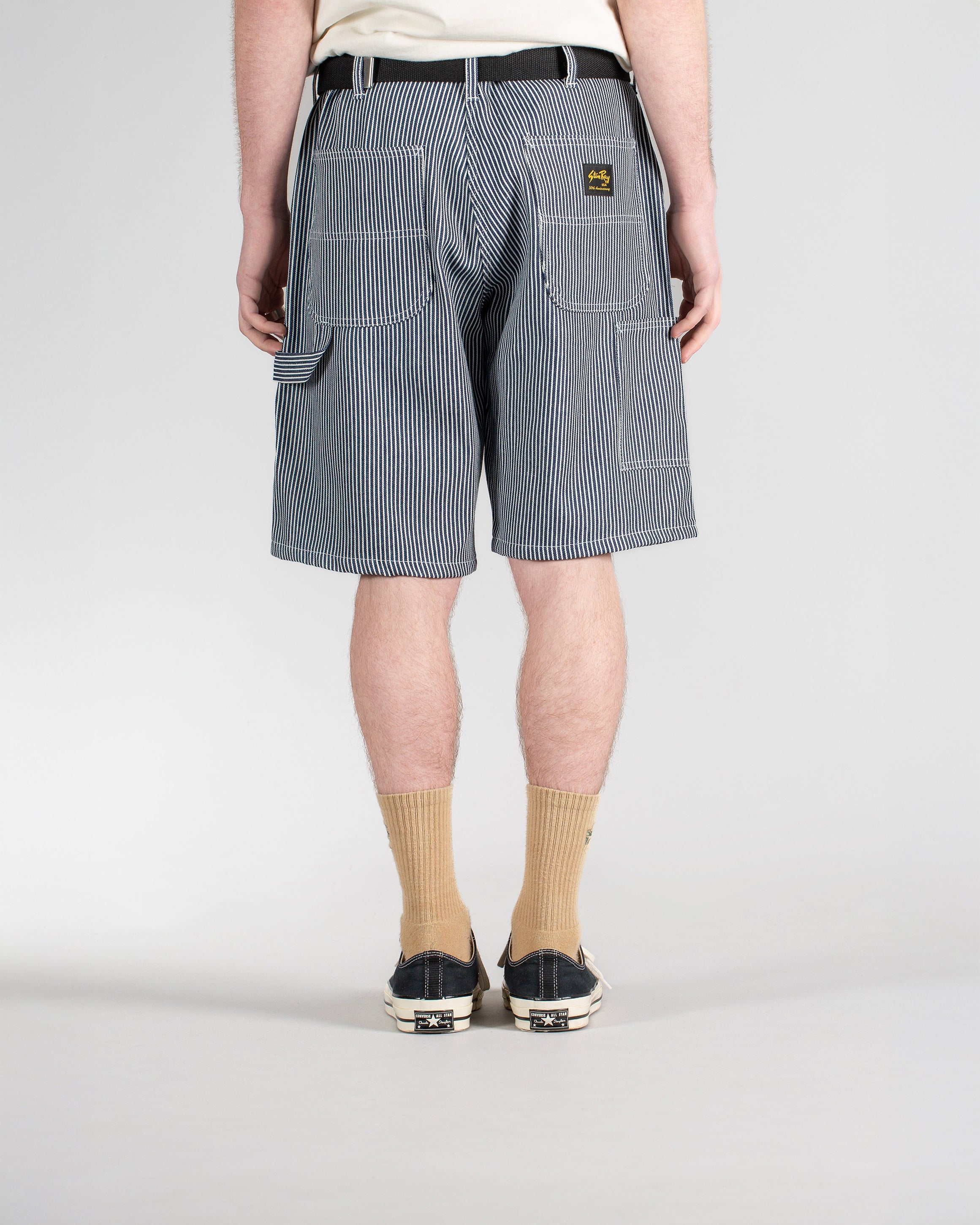 Pantalones cortos de pintor de los años 80 - Hickory Stripe