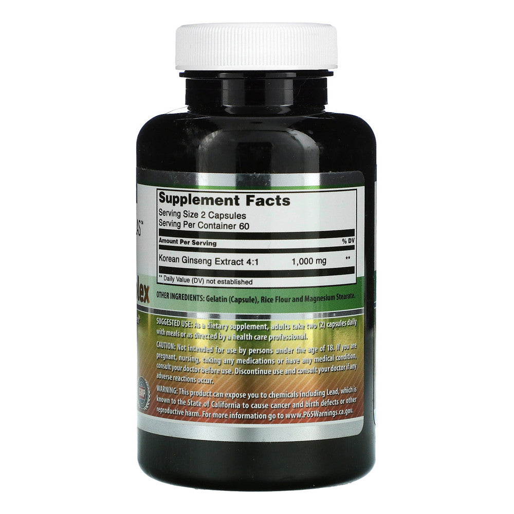 Amazing Nutrition Amazing Formulas Ginseng Complex 1000Mg Capsules, 120 Ea
