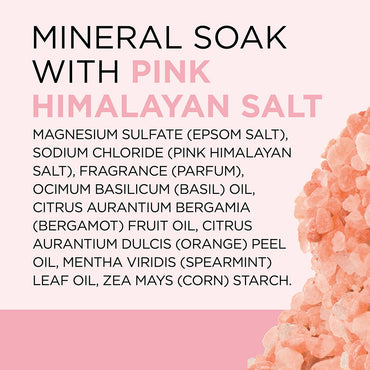 Dr. Teals Restore And Replenish Pink Himalayan Mineral Soak Pure Epsom Salt, 3 Lb