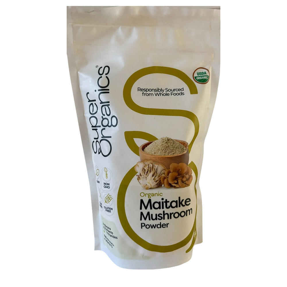 Super Organics Maitake Mushroom Powder Superfood Support Healthy Blood Sugar Levels 6Oz