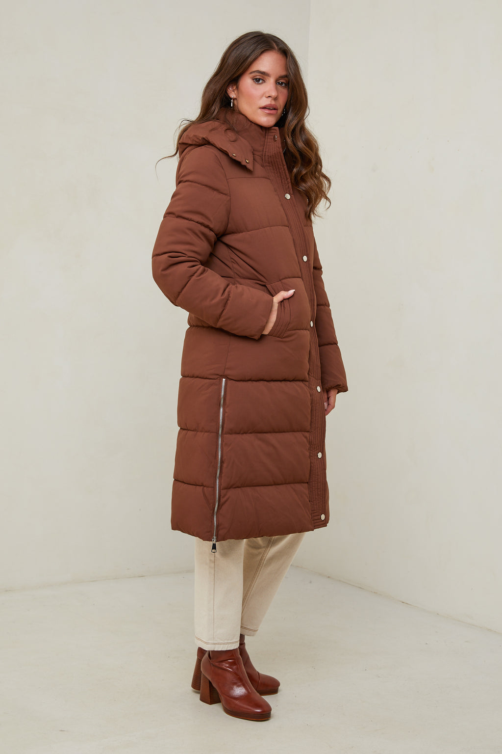 Down jacket 81277 - Choco