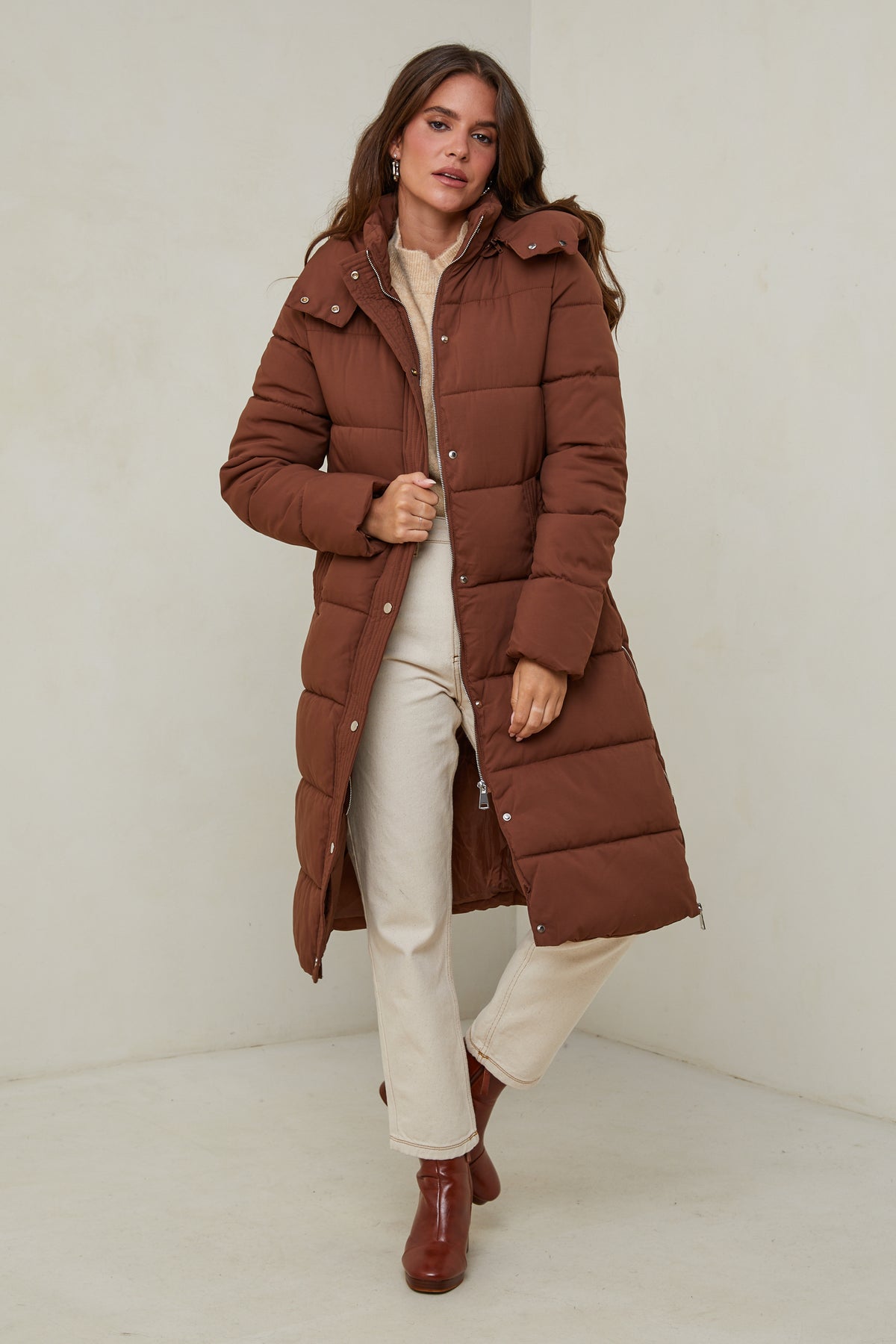 Down jacket 81277 - Choco
