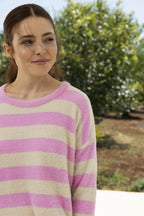 Arturo Breton Stripe Knit - Pink