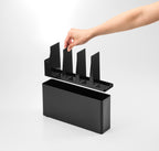 Kitchen Utensil & Chopping Board Stand - Tower - Black
