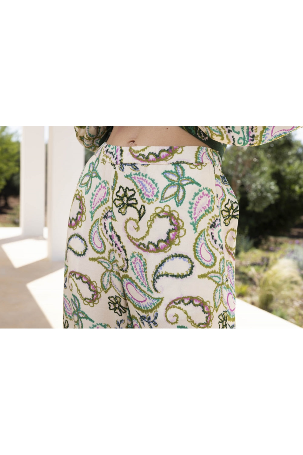 The Tie And Dye Paisley Print Tracy Trousers