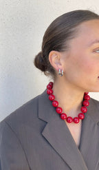 Collana con perla colorata