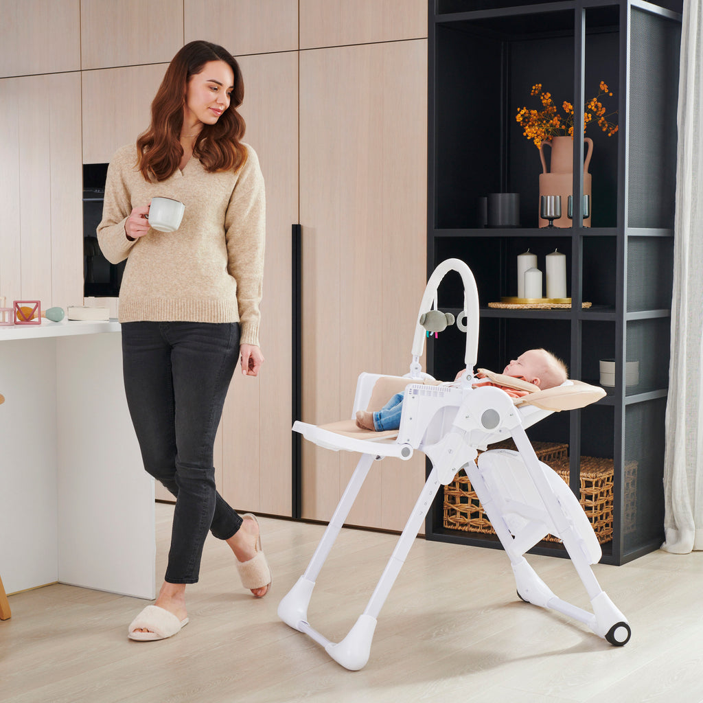 Chaise Haute 2En1 Tummie Gris
