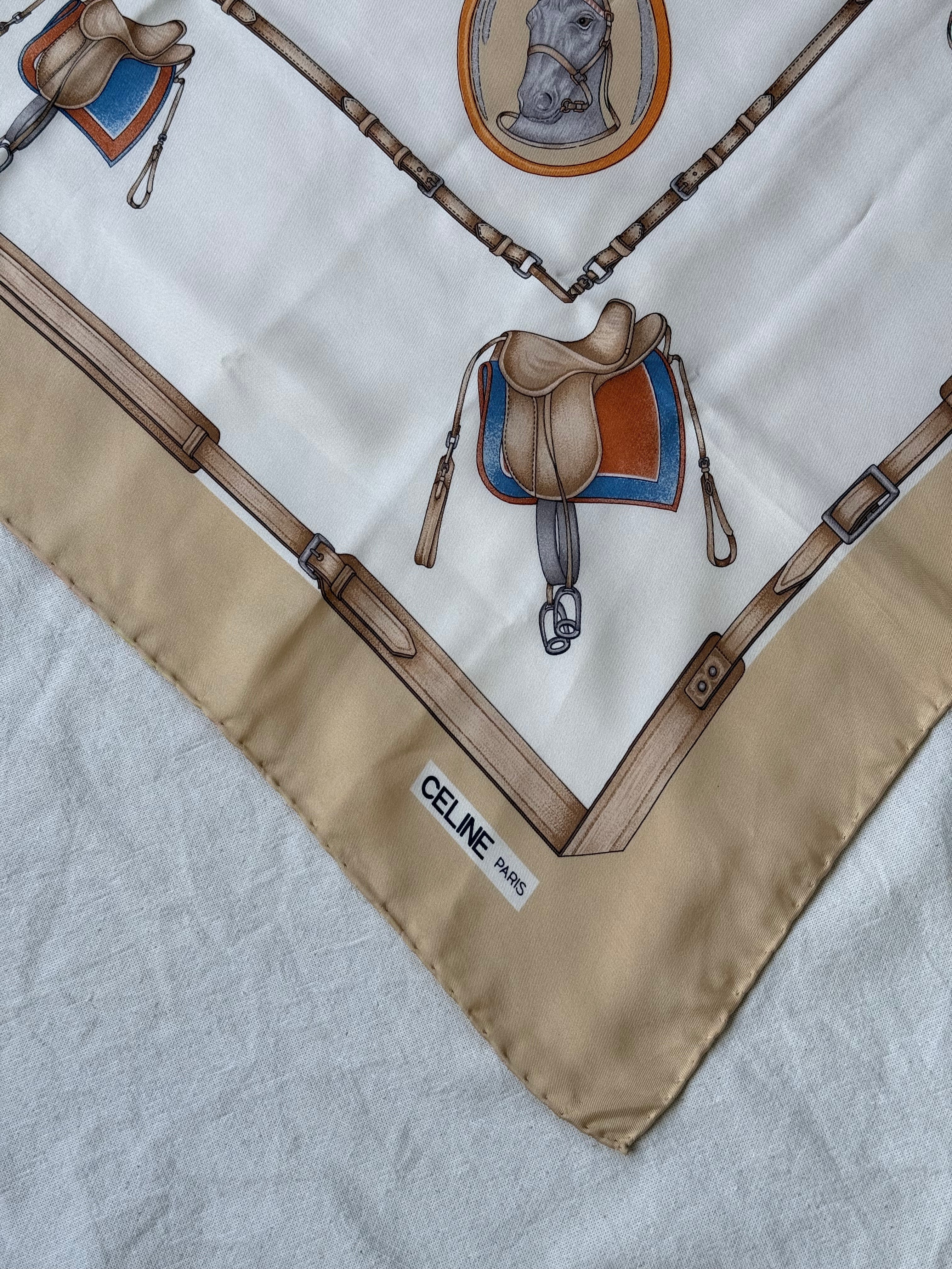 Bufanda Céline – Tema Ecuestre Y Cintas