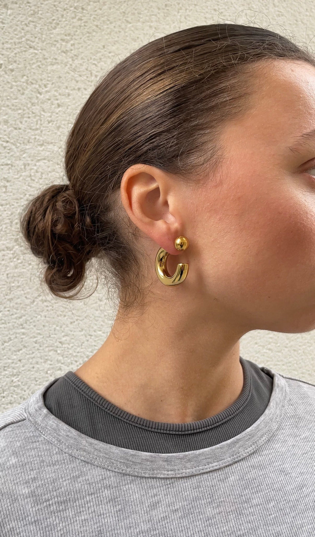 Reverse Hoop Earrings