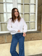 Maille En Mohair Et Laine Gaia Blanche