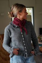 Max Bordeaux Knit Scarf