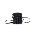 Gucci - Axelremsväska Balenciaga X The Hacker Project Zip Messenger Mini Canvas - Svart