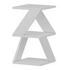 Albeni - Bout De Canapé 3 Niveaux - Blanc