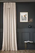Slub Sixtine - Rideau Ajustable + Anneaux - Coton - Pampa