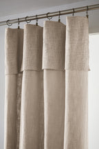 Slub Sixtine - Rideau Ajustable + Anneaux - Coton - Pampa
