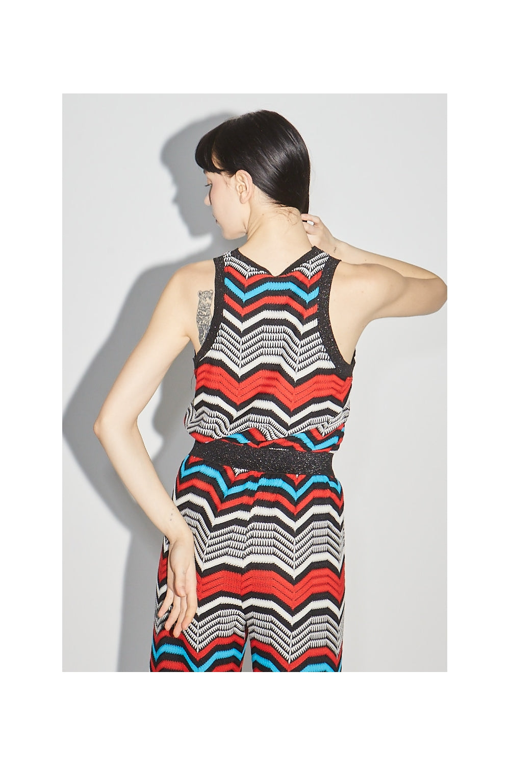Top Marika Zigzag - Rojo