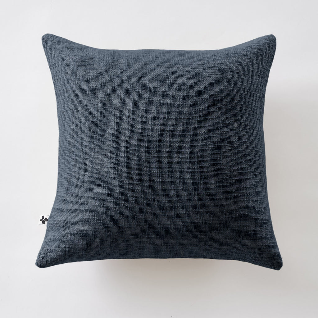 Slub Sixtine - Coussin Déhoussable - Coton - Minuit