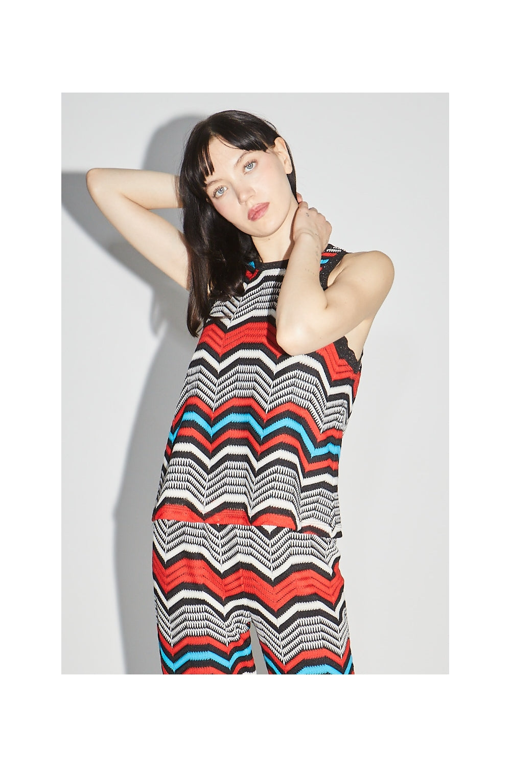 Top Marika Zigzag - Rojo