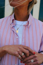 Mathilde Shirt Red/Parma Stripe