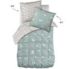 Petits Papiers - Couette Imprimée + Taie(s) D'Oreiller - Coton Imprimé