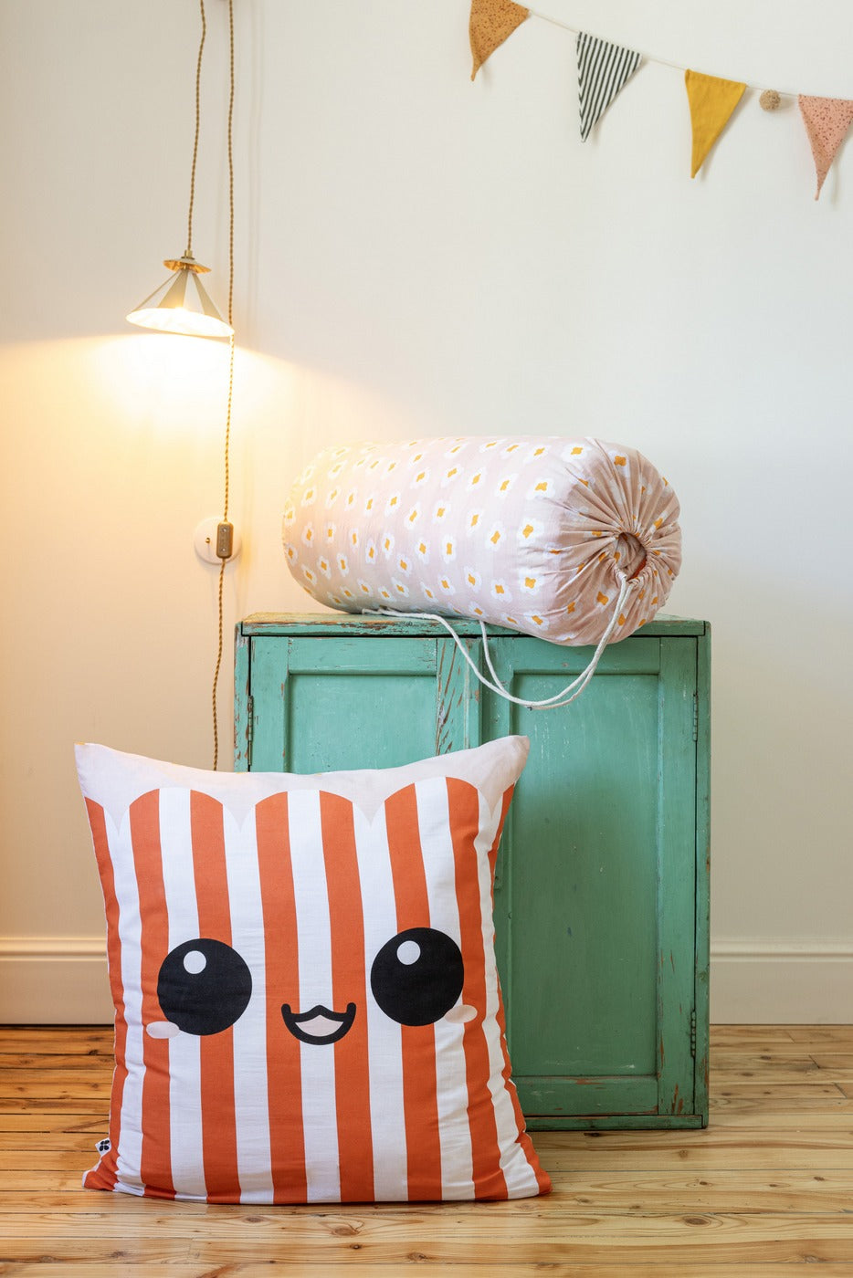 Fresh Popcorn - Couette Imprimée + Taie(s) D'Oreiller - Coton Imprimé