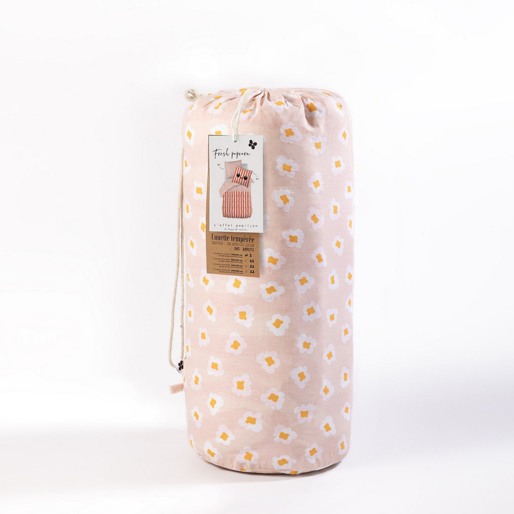 Fresh Popcorn - Couette Imprimée + Taie(s) D'Oreiller - Coton Imprimé