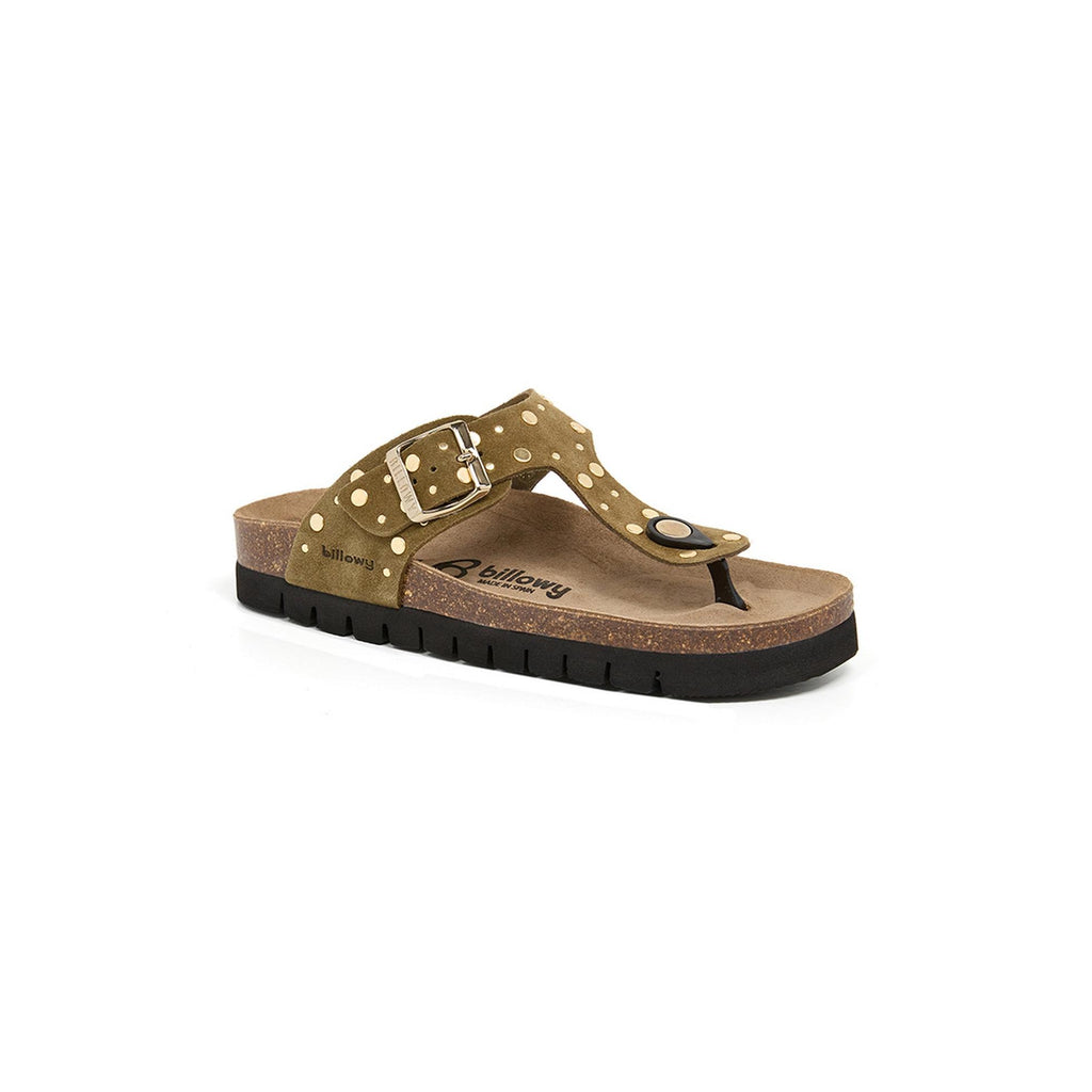 Sandalias caqui - Mujer