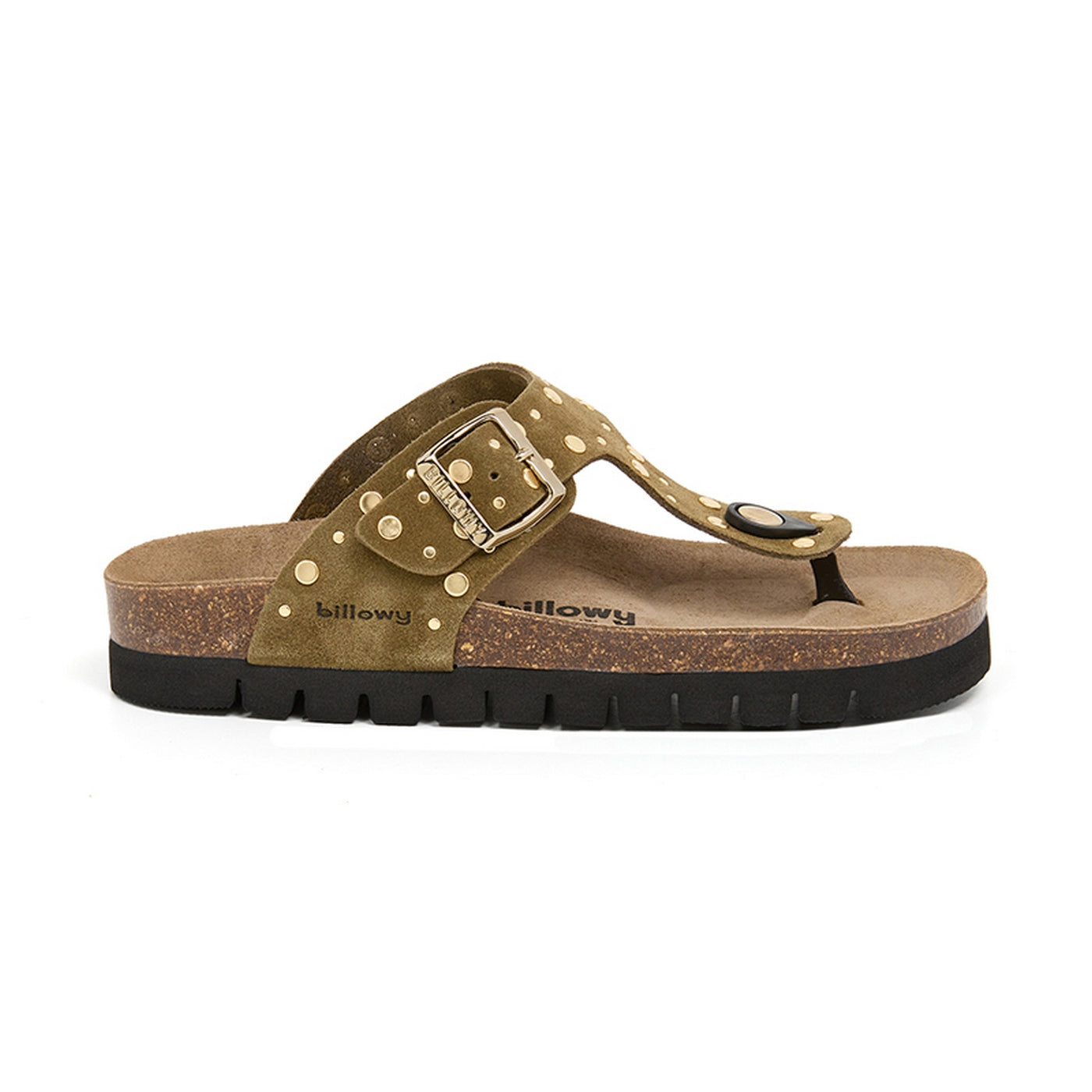 Sandalias caqui - Mujer