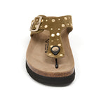 Sandalias caqui - Mujer