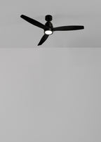 Wind Stylance Natural Wood - Ventilateur De Plafond 40W Silencieux 100% Bois - Noir