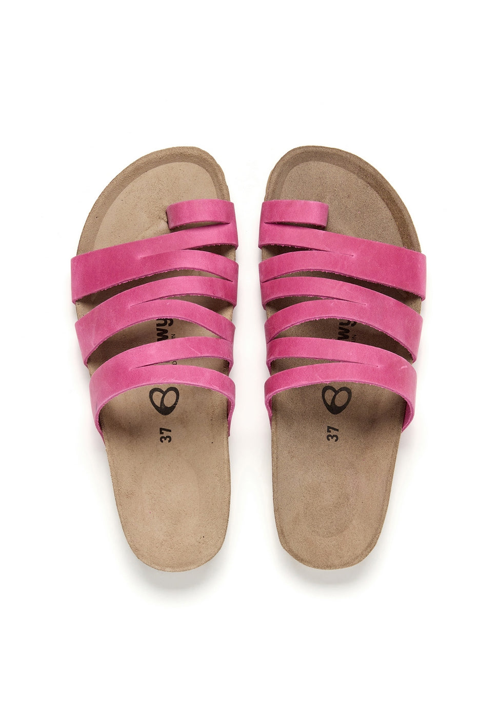 Fuchsia Flip Flops - Women