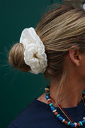 Maxi coletero Froufrou blanco satinado