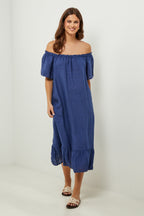 Autour Du Lin - Dress - Navy - Women