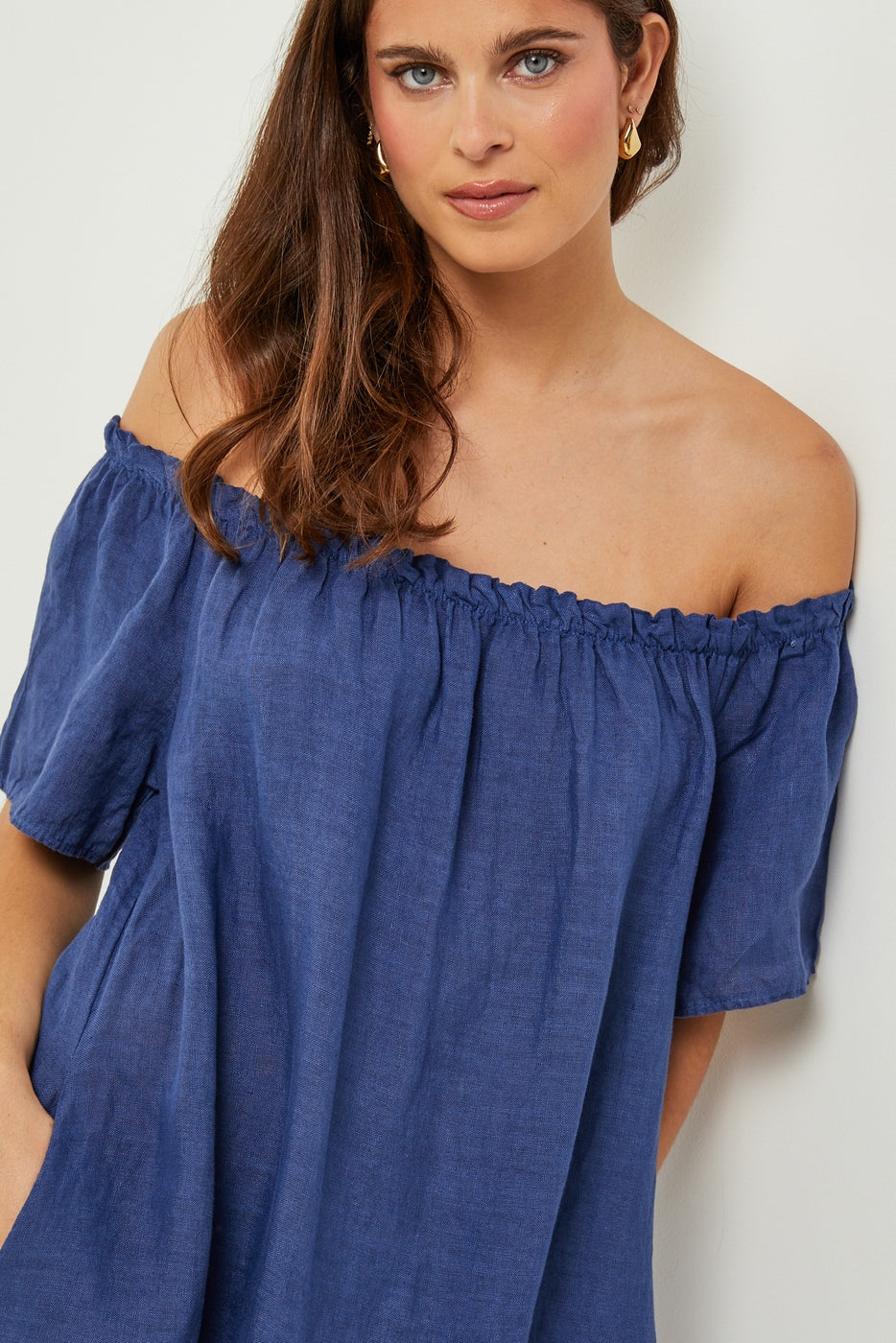 Autour Du Lin - Dress - Navy - Women