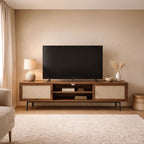Jetson - Mueble de TV - Tela y nogal