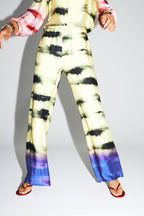Los pantalones Aurora estampados Funky Tie And Dye fabricados en Italia