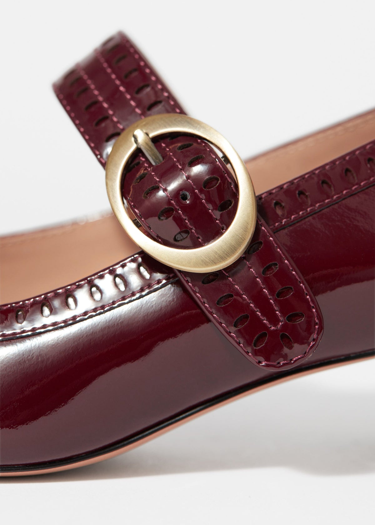 Percy Mary Jane Court Shoes - Red