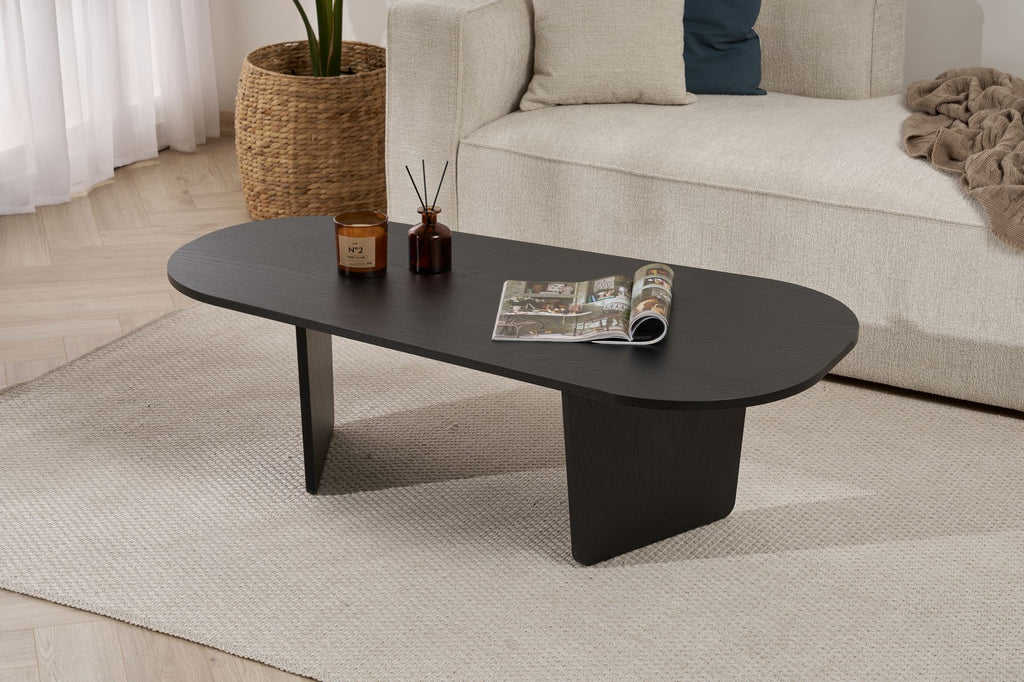 Ovalis - Coffee Table - Black Wood