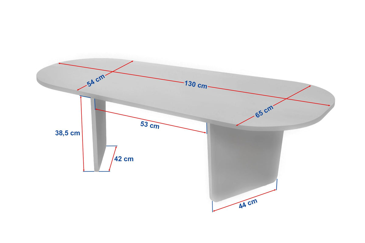 Ovalis - Coffee Table - Black Wood
