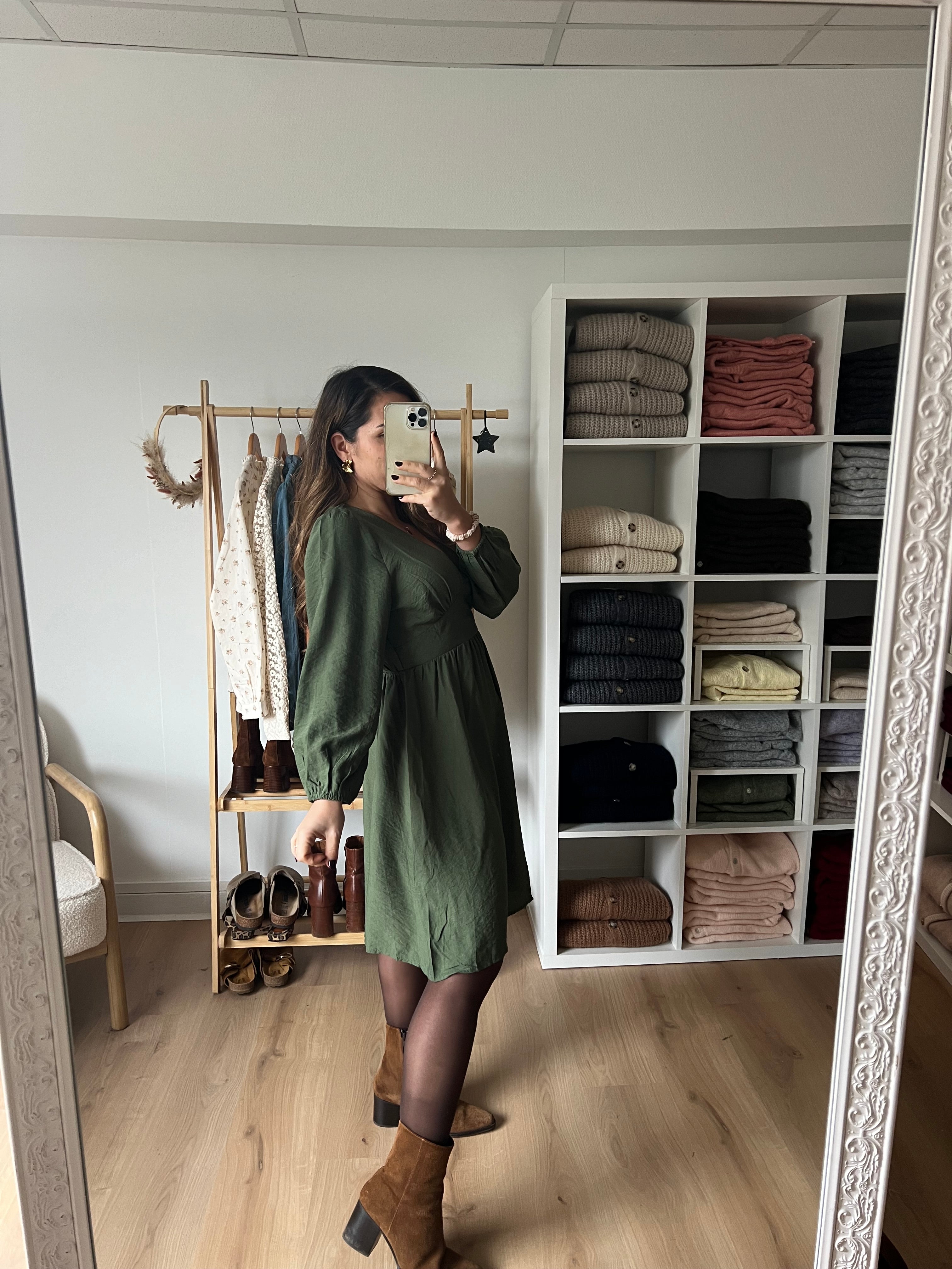 Vestido Elena Caqui
