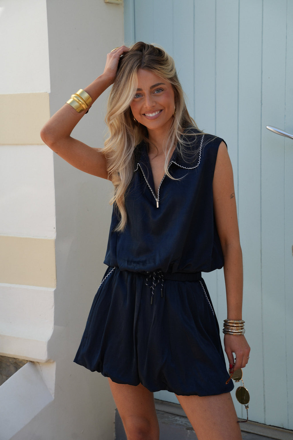 Elsie Ball Skirt - Navy