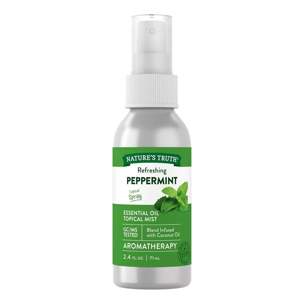 Natures Truth Aromatherapy Peppermint Essential Oil Refreshing Spray, 2.4 Oz