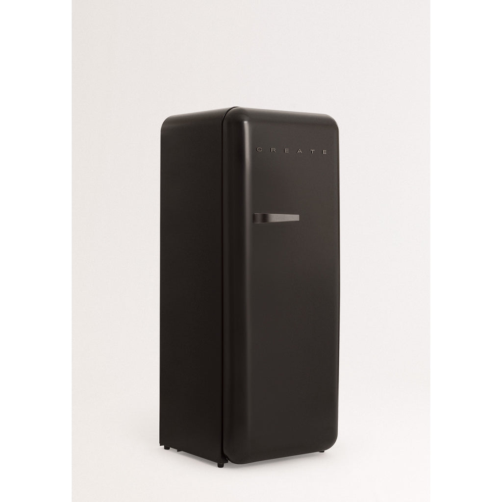 Retro Fridge 281L - Réfrigérateur Rétro - Noir Poignées Noires