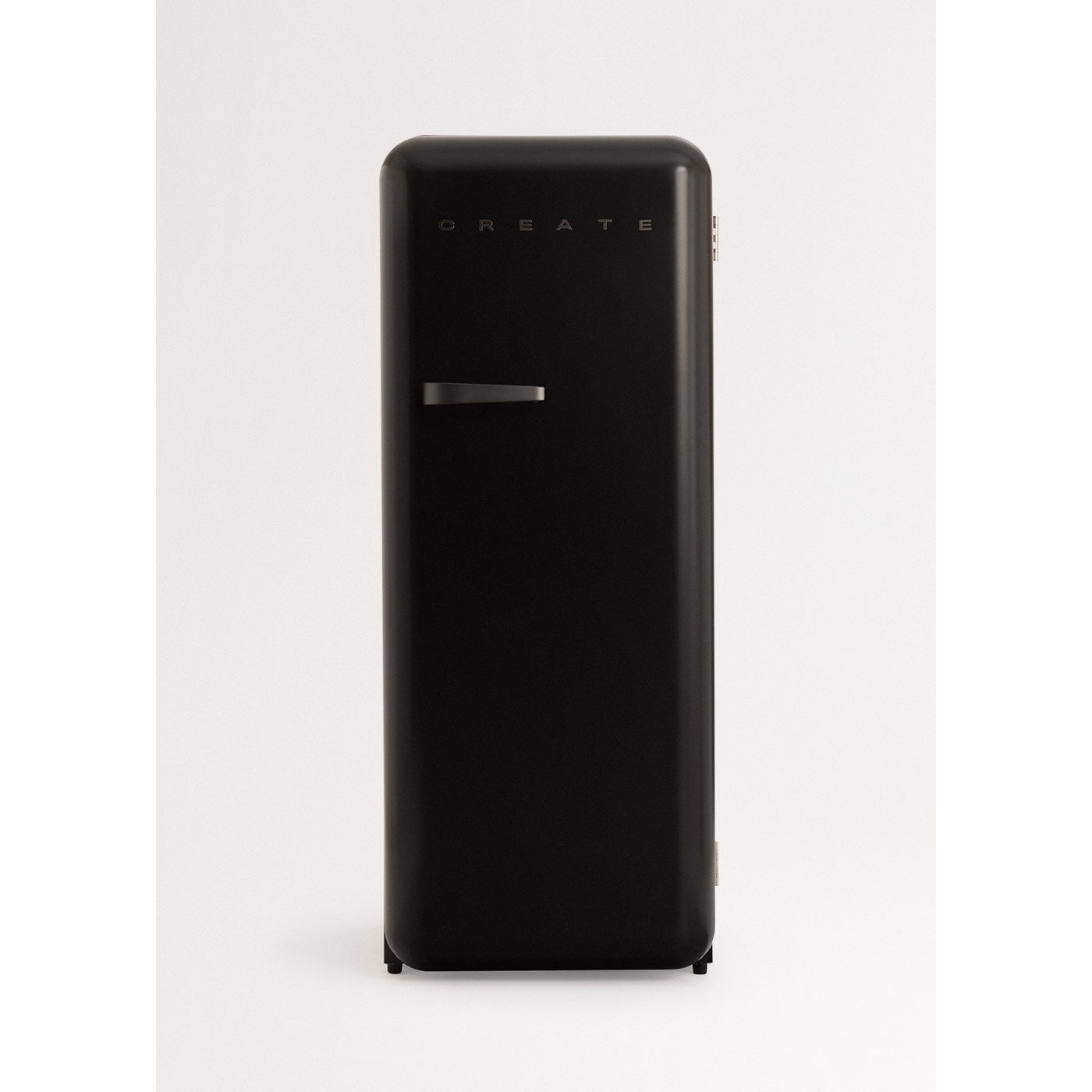 Retro Fridge 281L - Réfrigérateur Rétro - Noir Poignées Noires